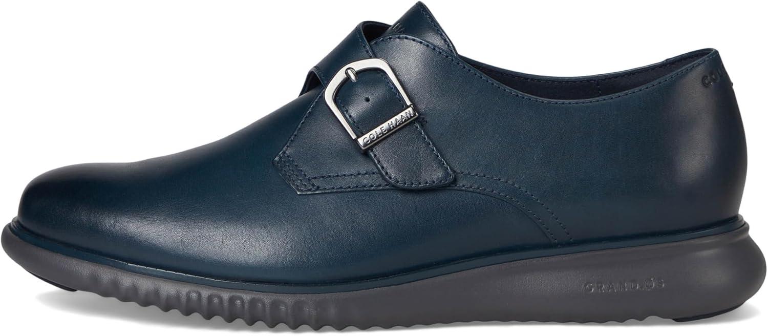 image:imageCole Haan Mens 2Zerogrand Monk StrapNavy BlazerGray Pinstripe