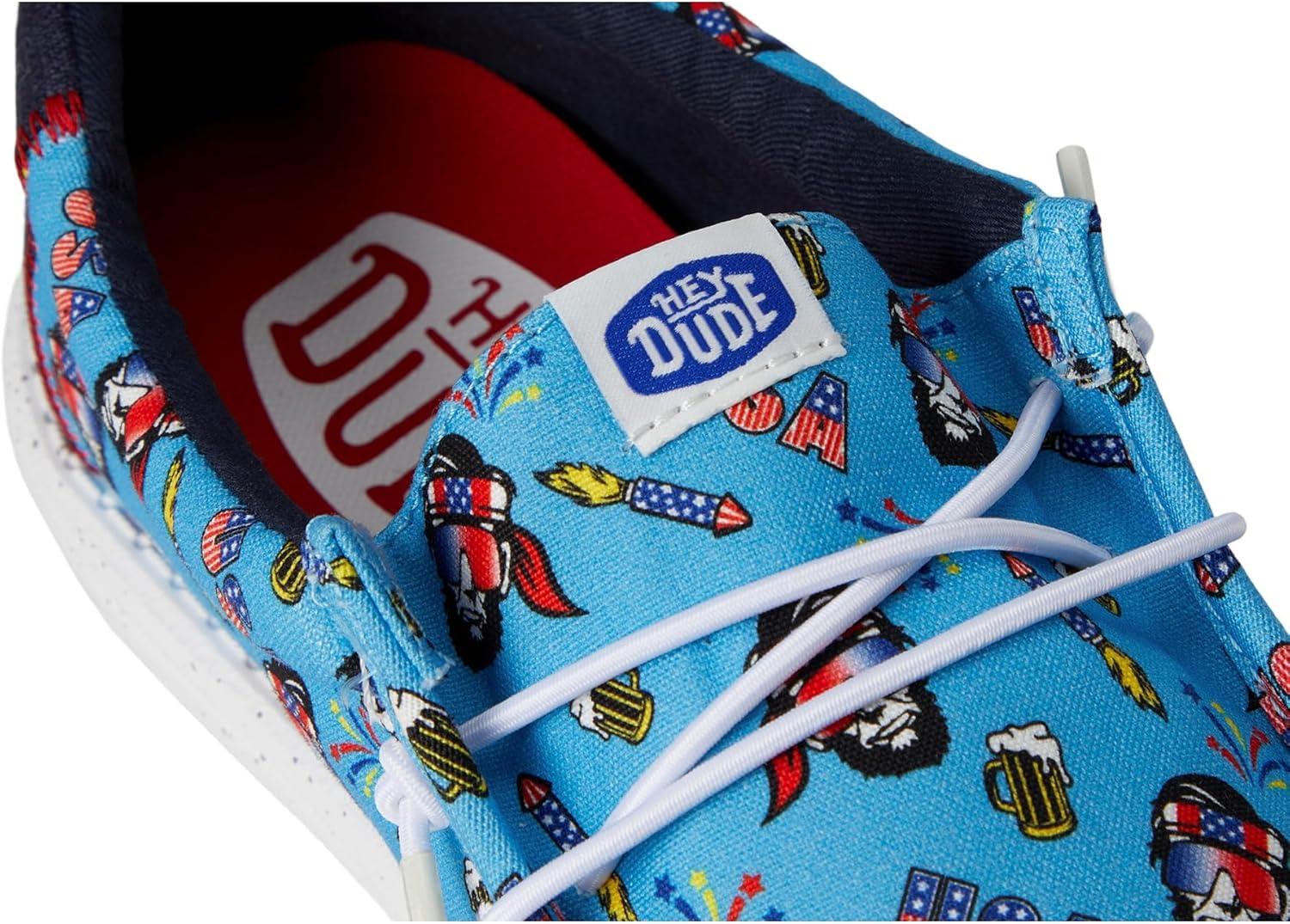 image:imageHEYDUDE Mens Wally Americana PartyVista BlueMulti