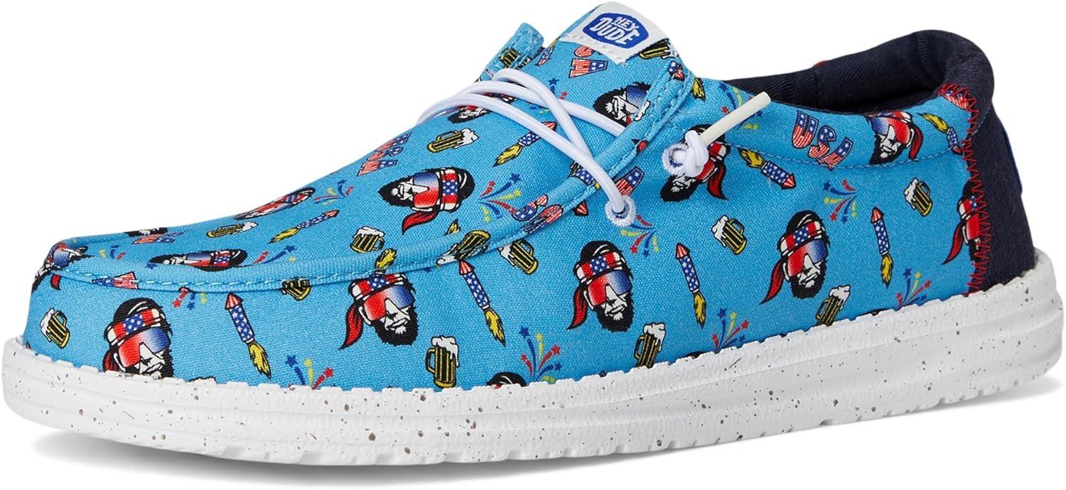 image:imageHEYDUDE Mens Wally Americana PartyVista BlueMulti