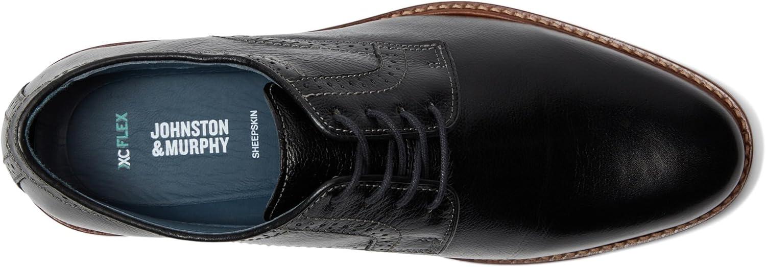 image:imageJohnston ampamp Murphy XC Flex Raleigh Plain Toe TanBlack