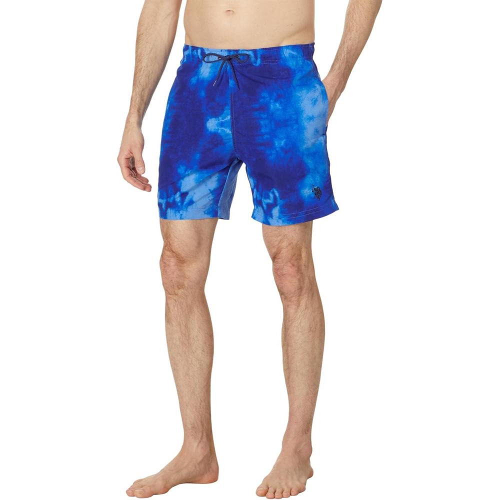 image:imageUS POLO ASSN USPA TieDye Swim ShortsBlue Raft