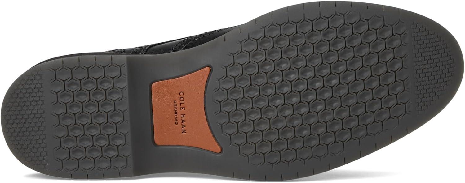 image:imageCole Haan Mens Morse Grand WingtipBlackBlackGray Pinstripe