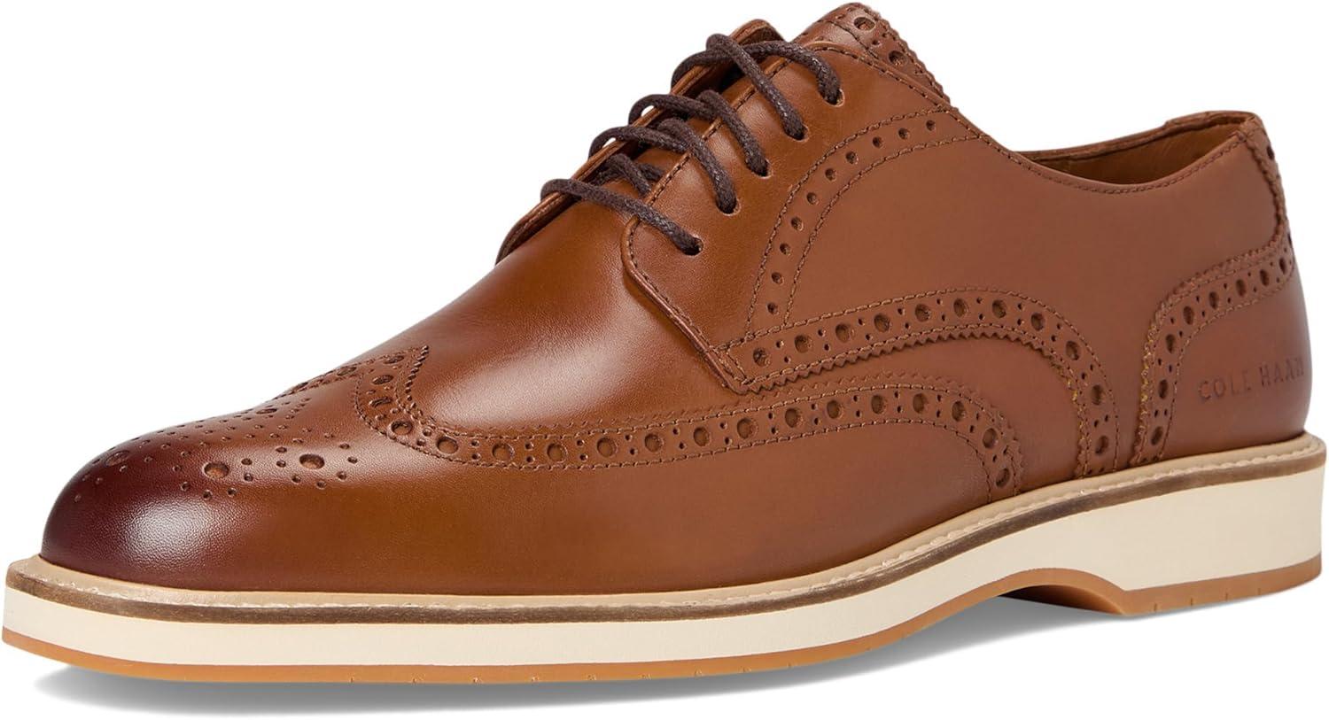image:imageCole Haan Mens Morse Grand WingtipBritish TanIvoryGum