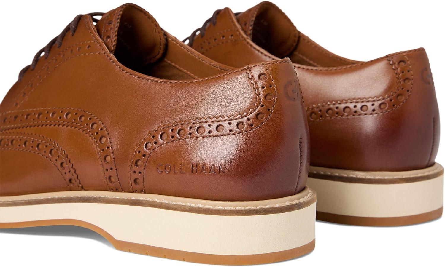 image:imageCole Haan Mens Morse Grand WingtipBritish TanIvoryGum