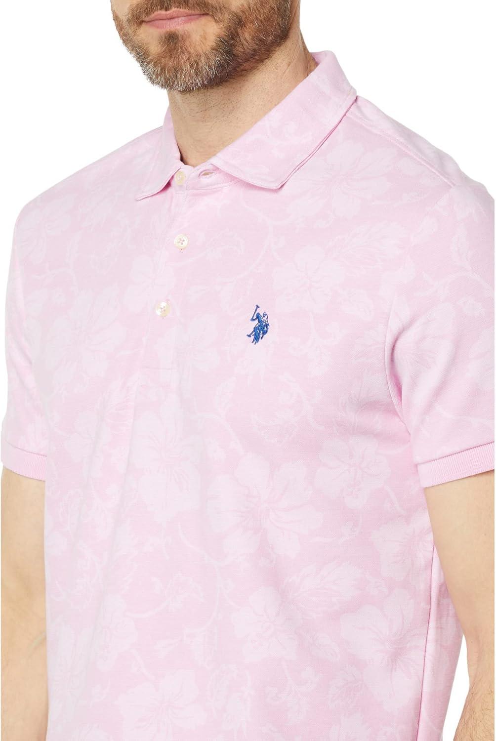 image:imageFLORAL PRINT BIRDSEYE PIQUE POLO SHIRTRose Sachet