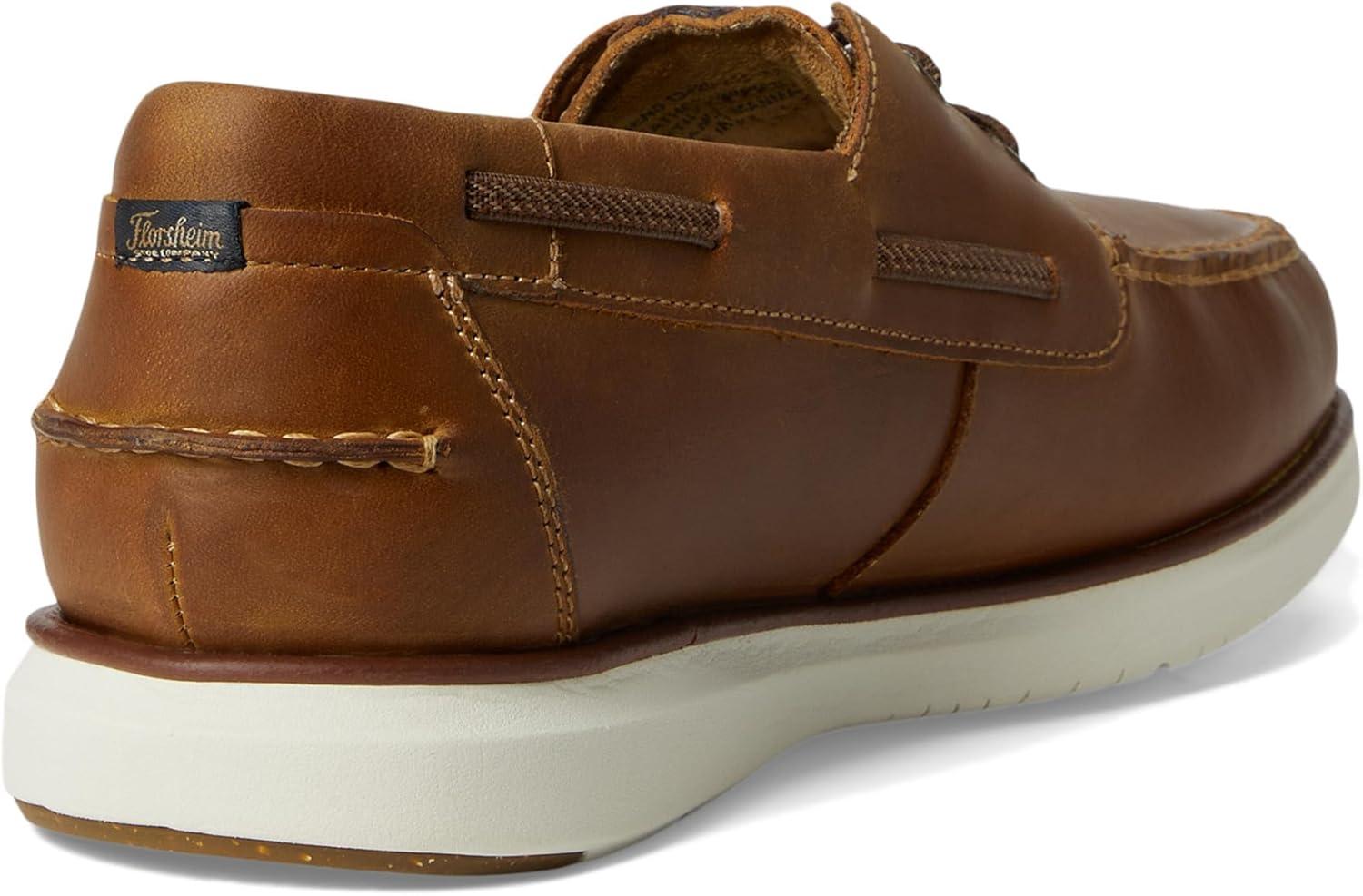 image:imageFlorsheim Tropics Moc Toe Elastic Lace Boat Shoe Mens Slip OnBrown