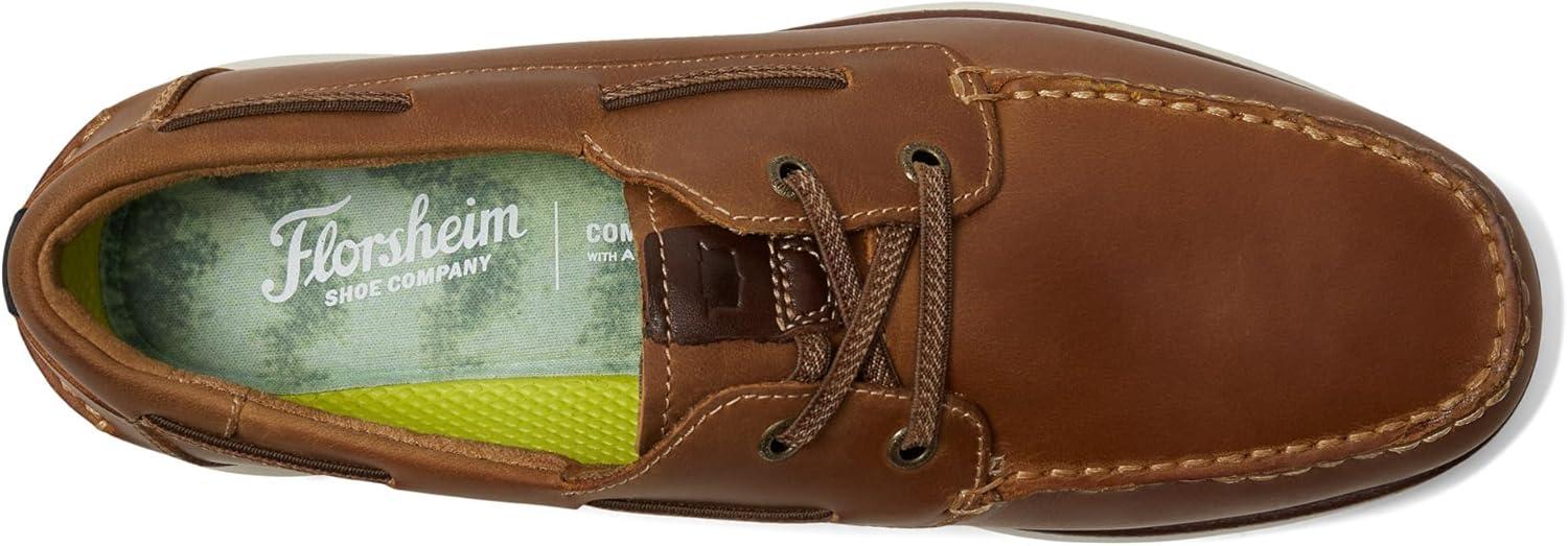 image:imageFlorsheim Tropics Moc Toe Elastic Lace Boat Shoe Mens Slip OnBrown