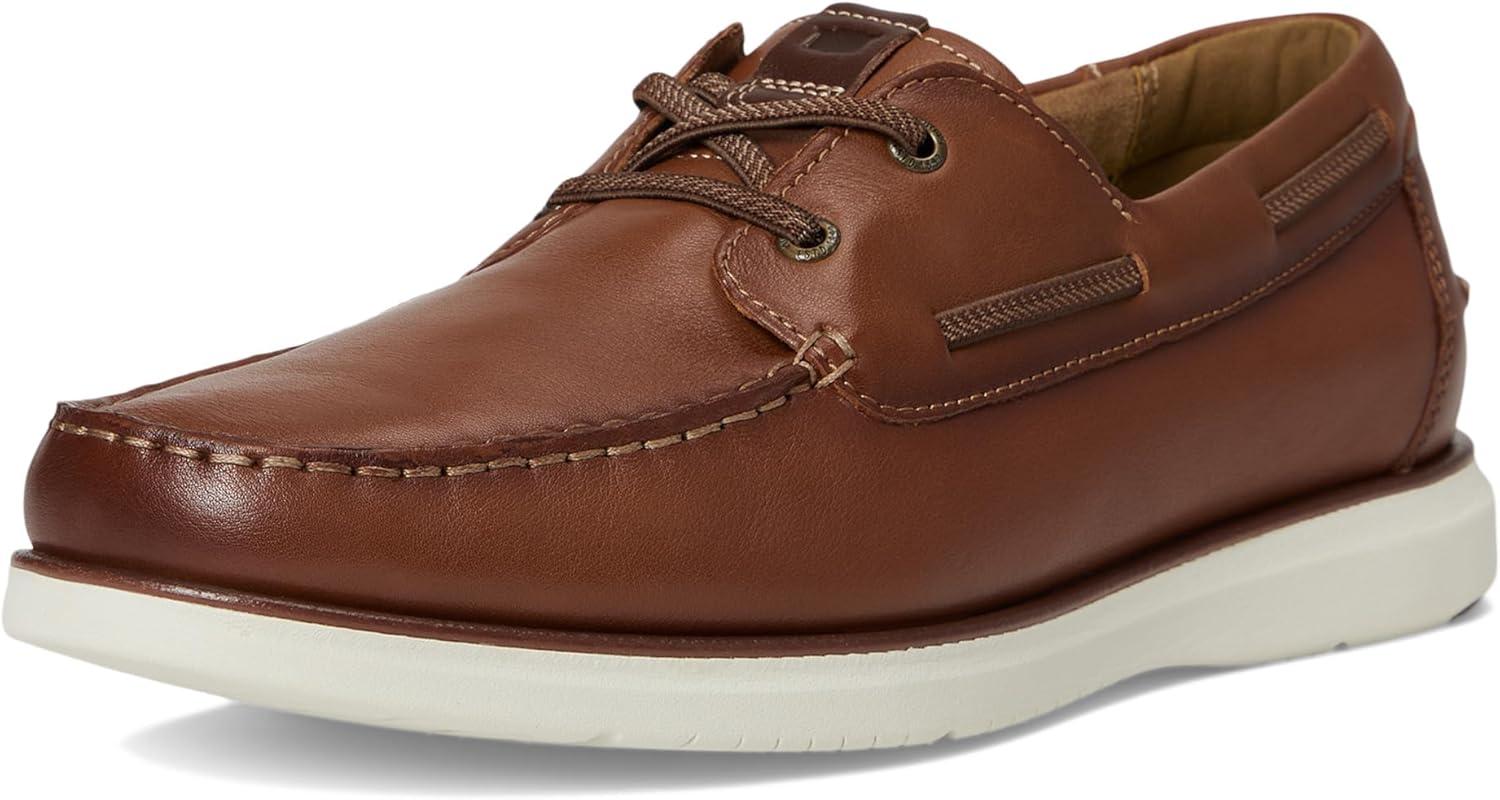 image:imageFlorsheim Tropics Moc Toe Elastic Lace Boat Shoe Mens Slip OnCognac
