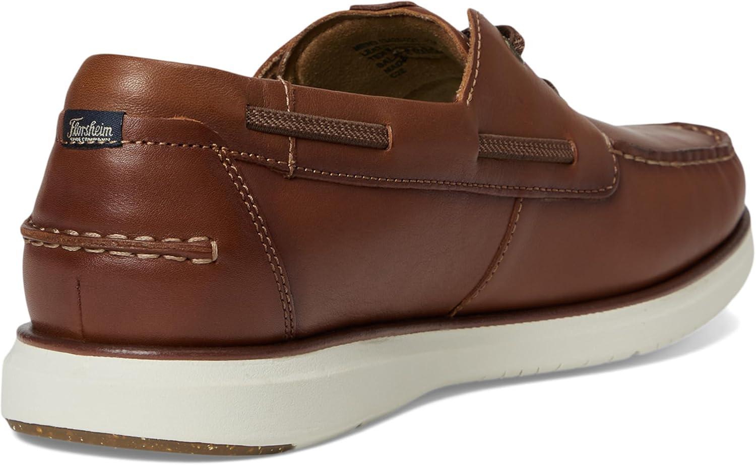 image:imageFlorsheim Tropics Moc Toe Elastic Lace Boat Shoe Mens Slip OnCognac