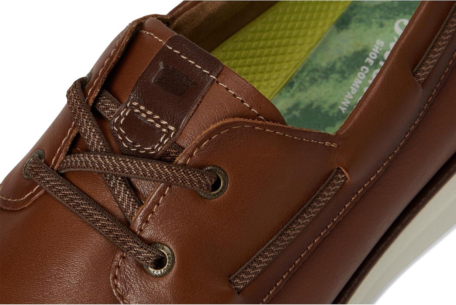 image:imageFlorsheim Tropics Moc Toe Elastic Lace Boat Shoe Mens Slip OnCognac