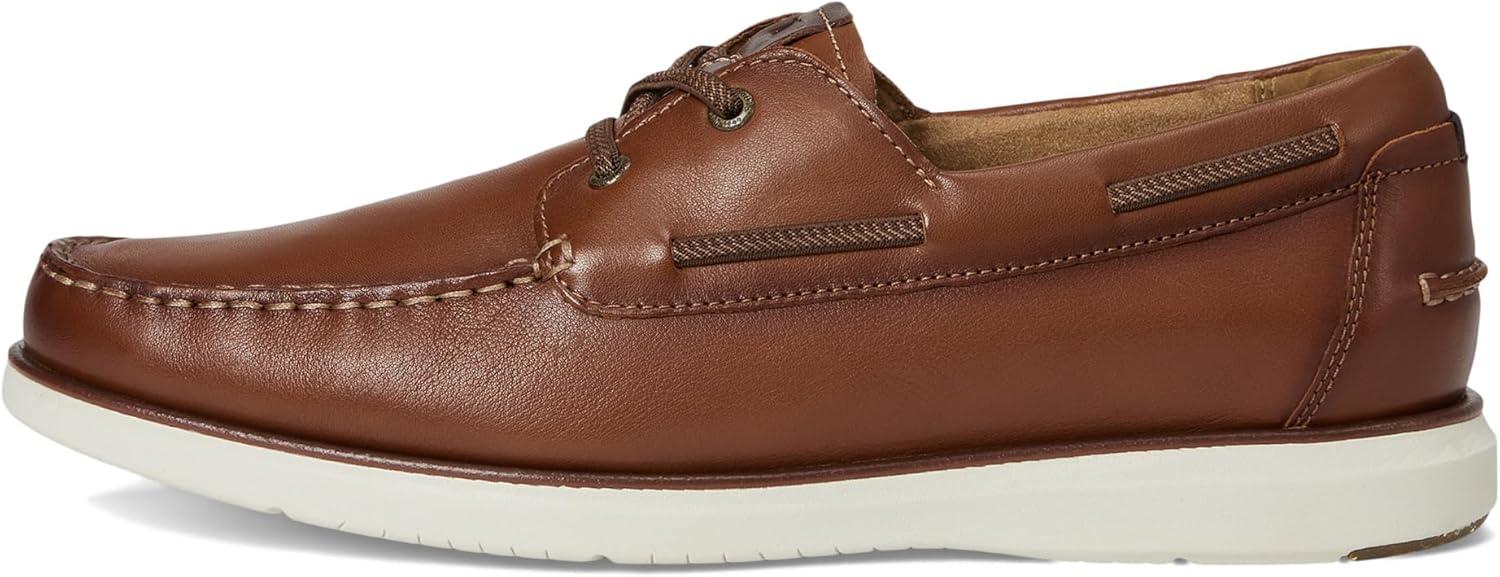 image:imageFlorsheim Tropics Moc Toe Elastic Lace Boat Shoe Mens Slip OnCognac