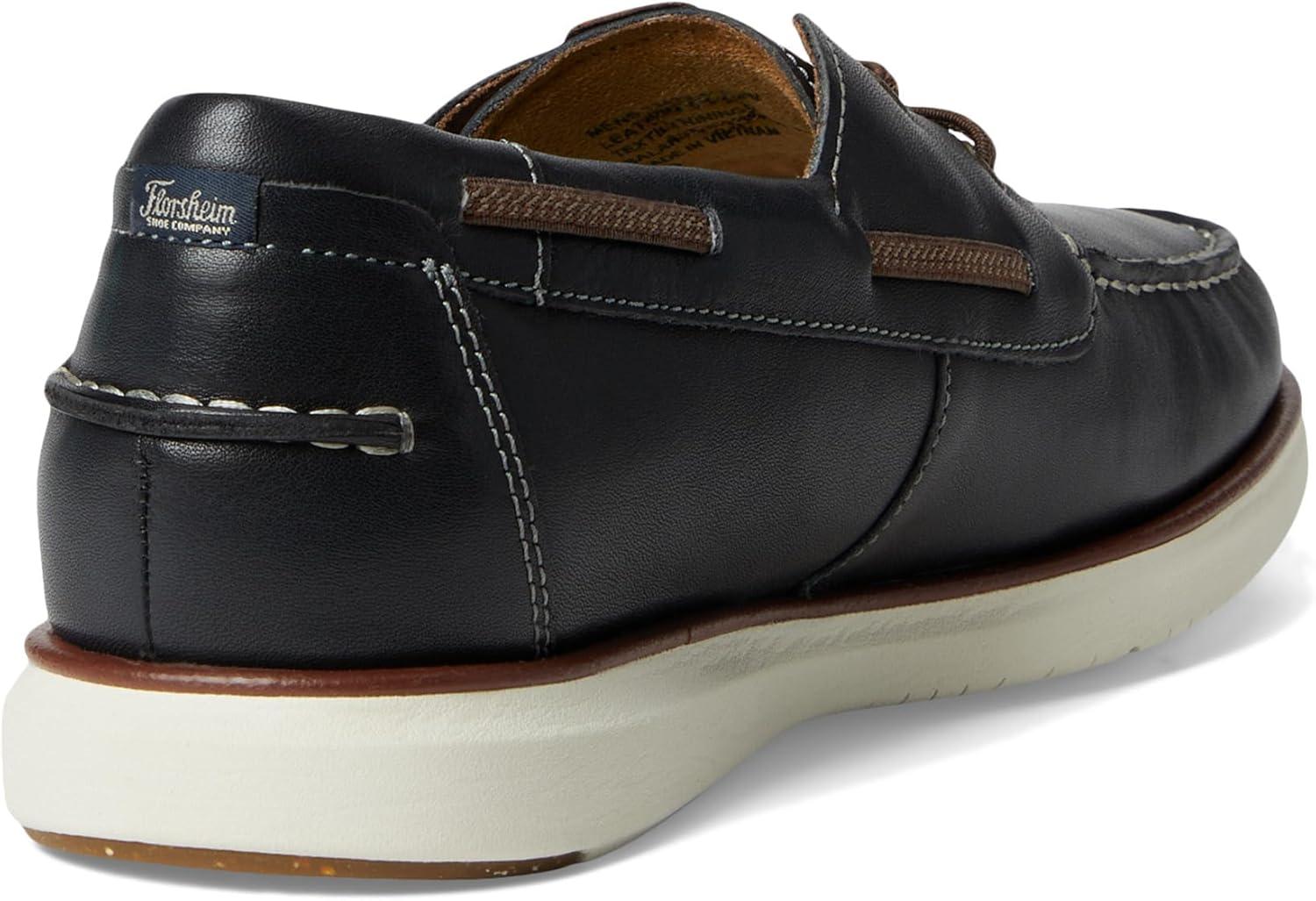 image:imageFlorsheim Tropics Moc Toe Elastic Lace Boat Shoe Mens Slip OnNavy