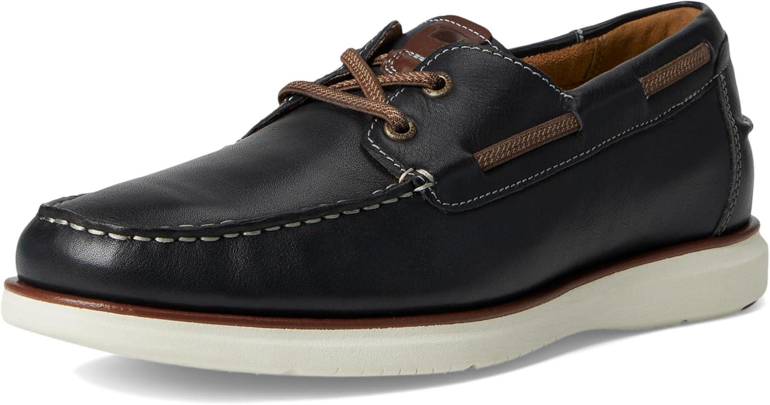 image:imageFlorsheim Tropics Moc Toe Elastic Lace Boat Shoe Mens Slip OnNavy