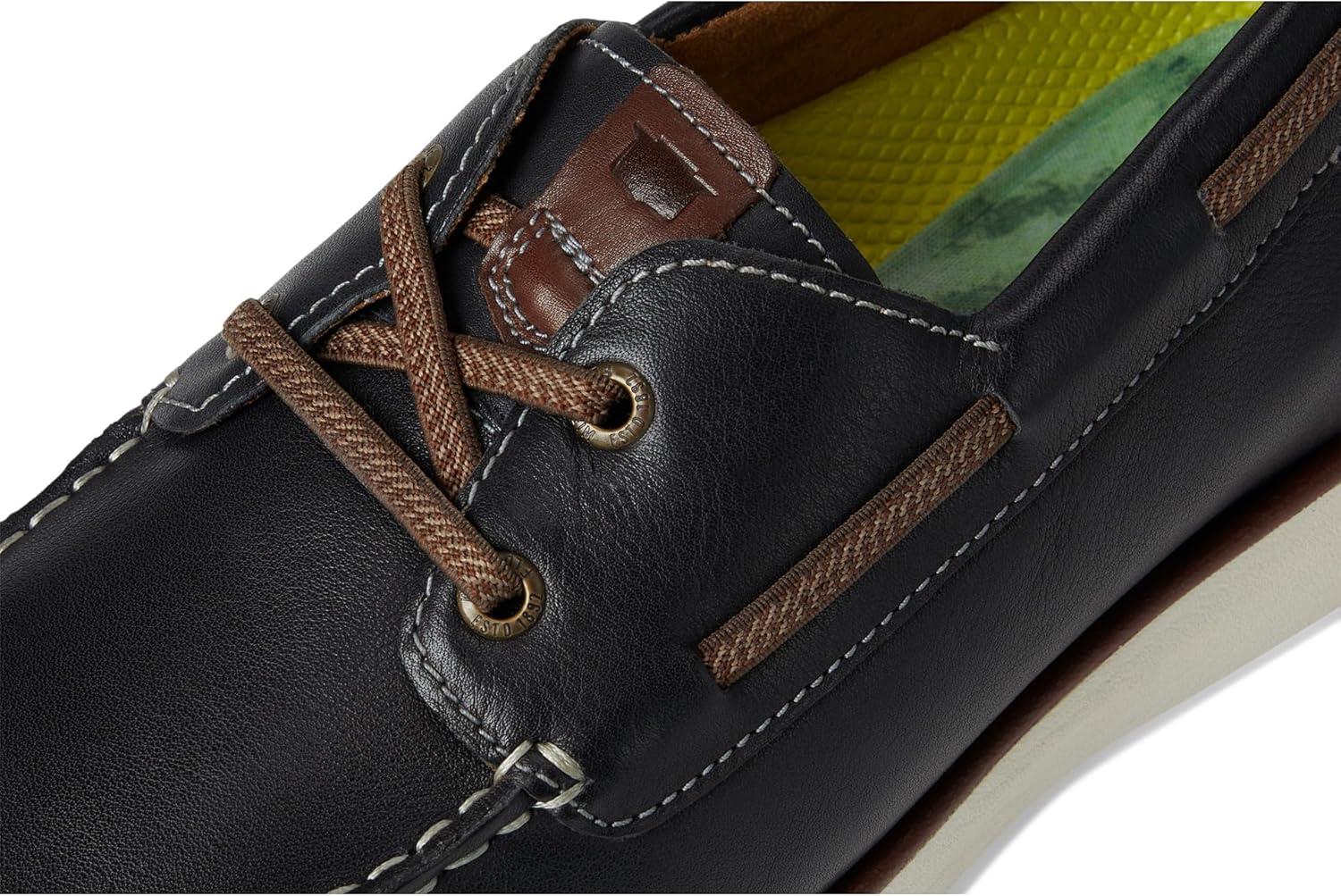 image:imageFlorsheim Tropics Moc Toe Elastic Lace Boat Shoe Mens Slip OnNavy
