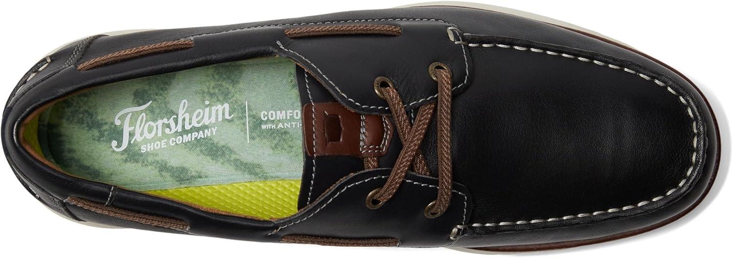 image:imageFlorsheim Tropics Moc Toe Elastic Lace Boat Shoe Mens Slip OnNavy