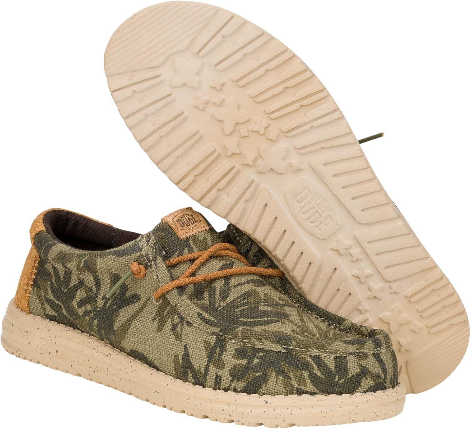 image:imageHEYDUDE Mens Wally Palm JuteBurnt OliveGinger Brown