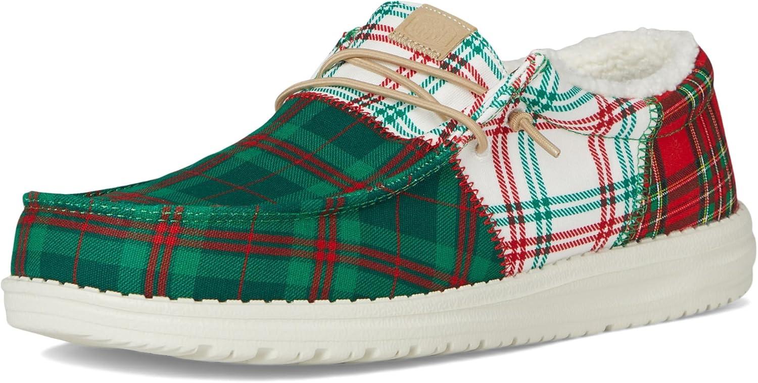 image:imageHey Dude Mens Wally Tri Tartan PlaidGreenWhiteRed