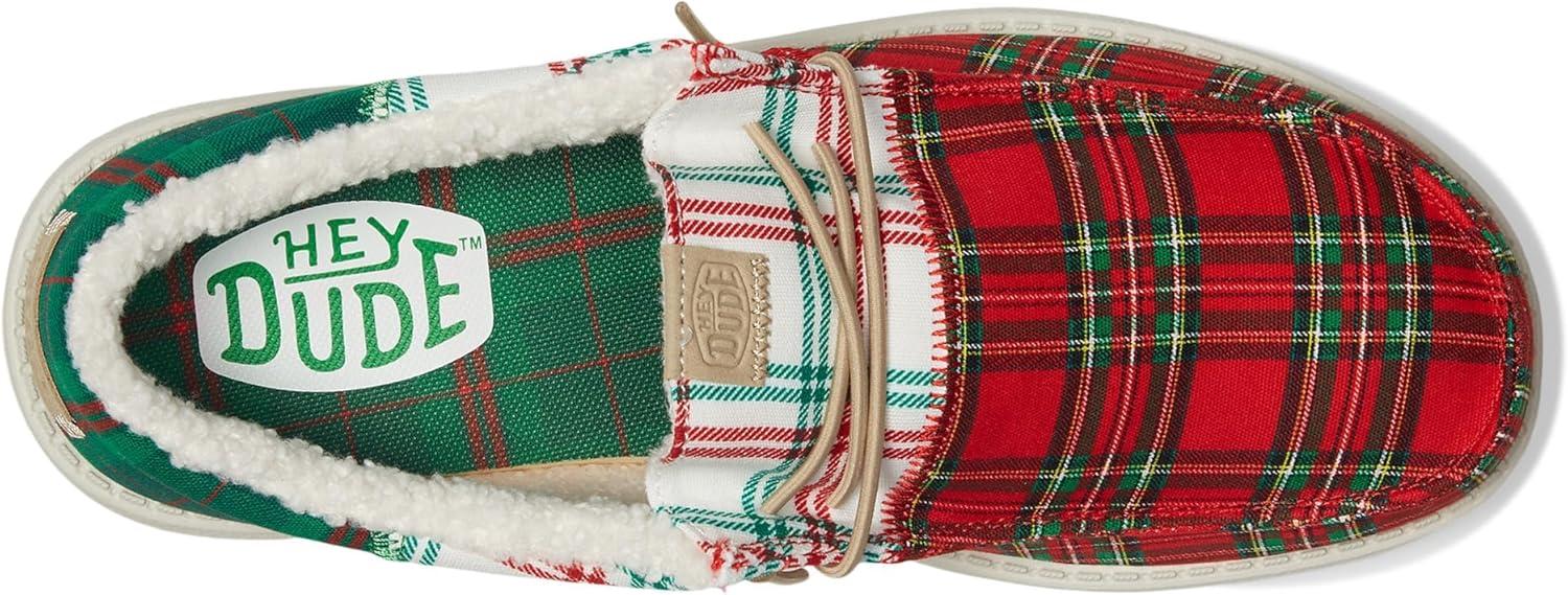 image:imageHey Dude Mens Wally Tri Tartan PlaidRedWhiteGreen