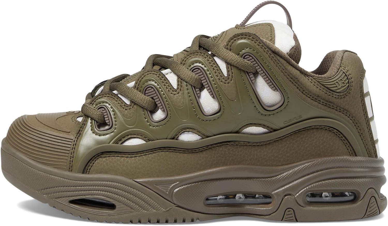 image:imageOsiris Mens D3 2001 Skate ShoeOliveWhite