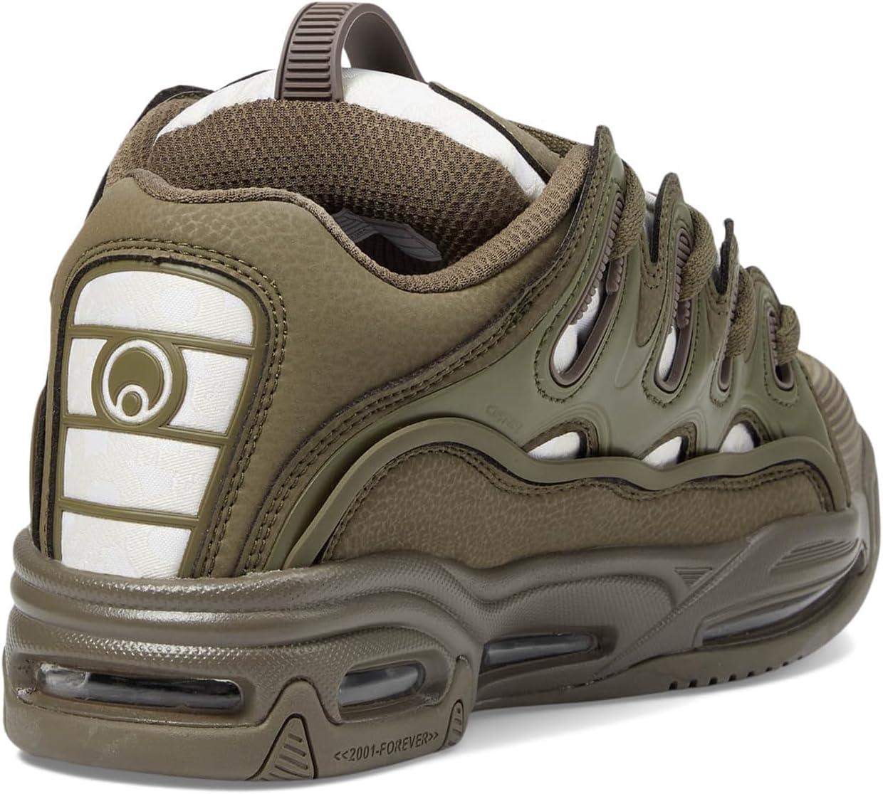 image:imageOsiris Mens D3 2001 Skate ShoeOliveWhite