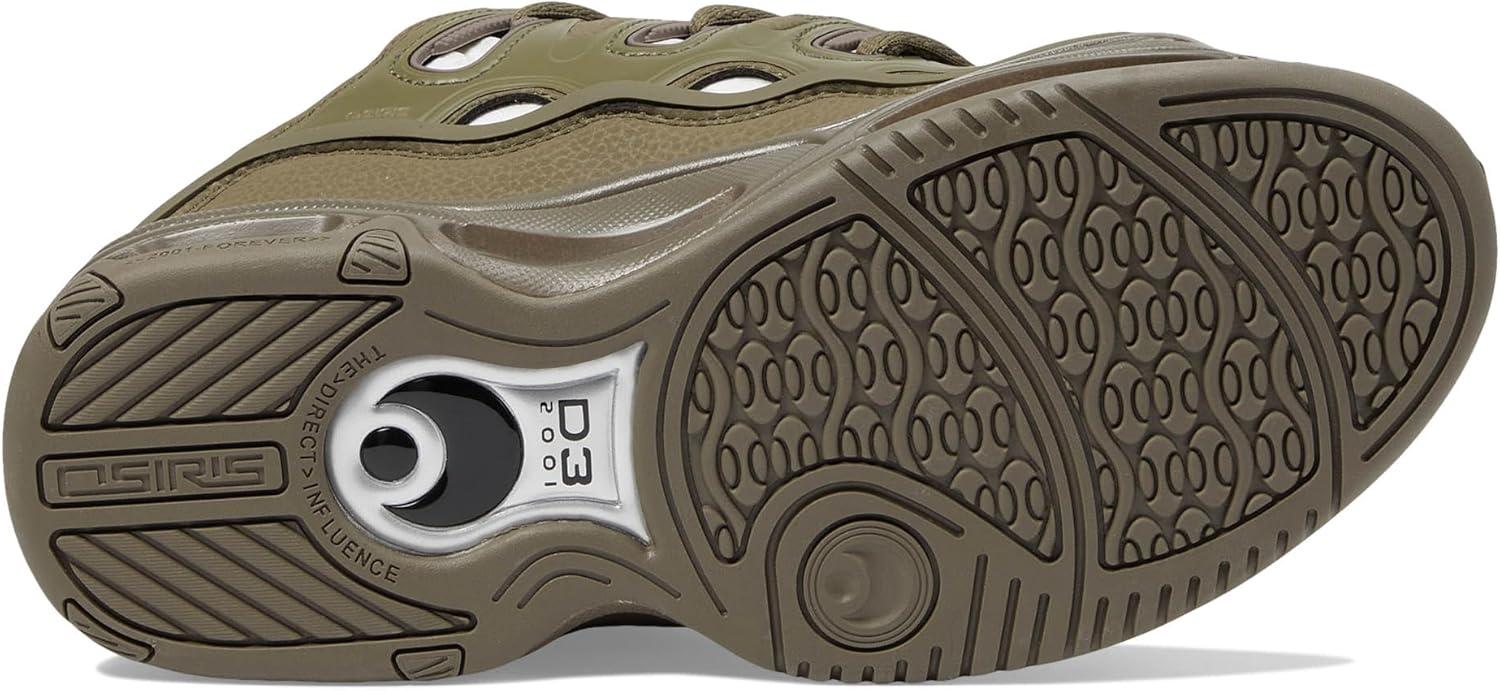 image:imageOsiris Mens D3 2001 Skate ShoeOliveWhite