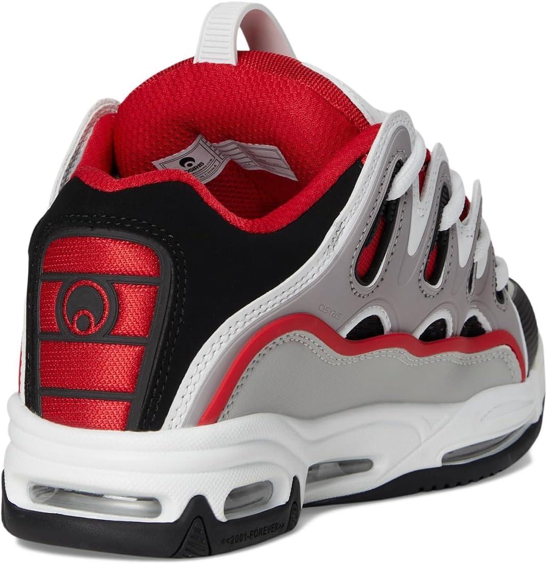 image:imageOsiris Mens D3 2001 Skate ShoeRedWhiteGrey