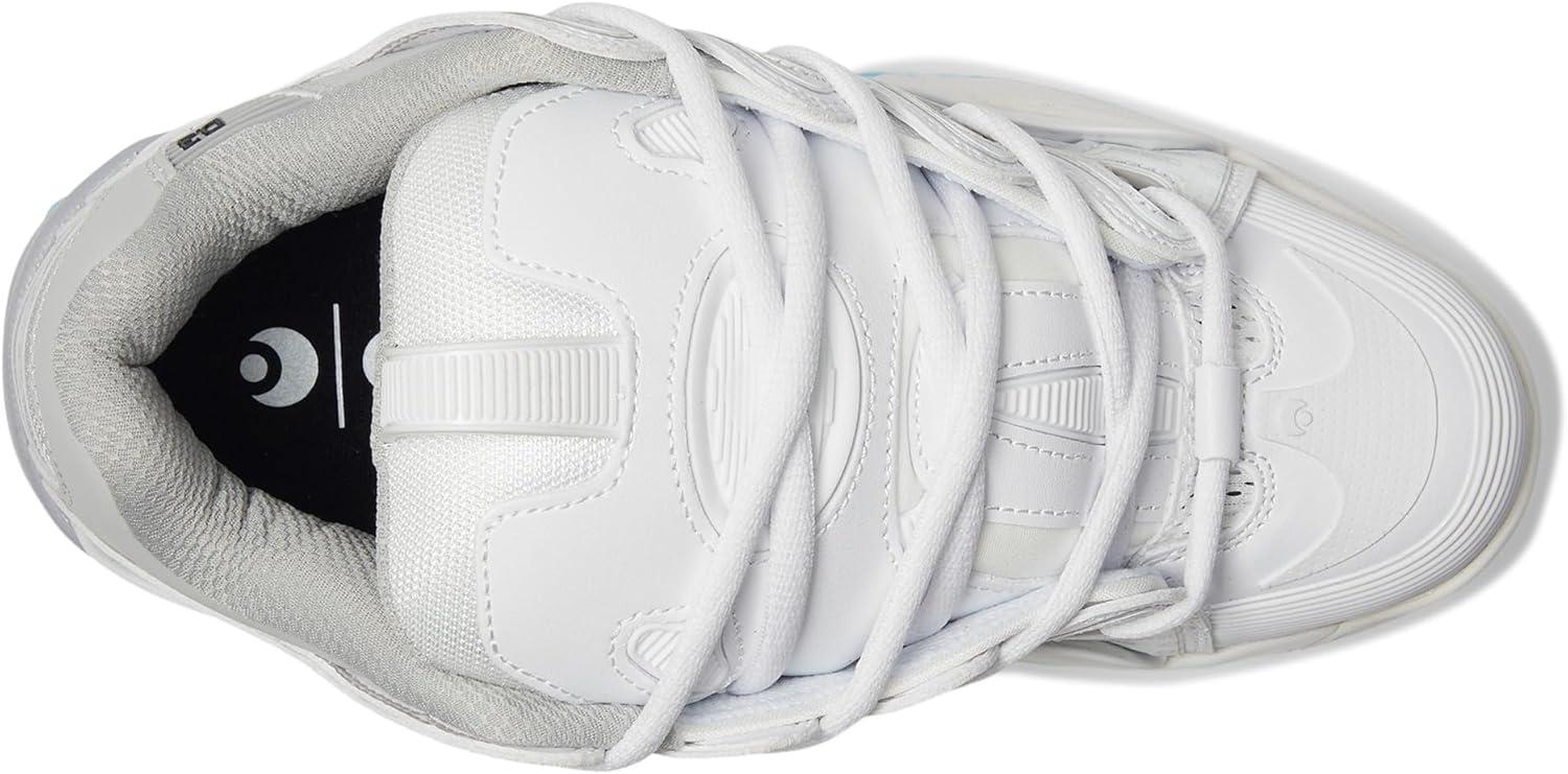 image:imageOsiris Mens D3 2001 Skate ShoeWhiteGreyBaby Blue