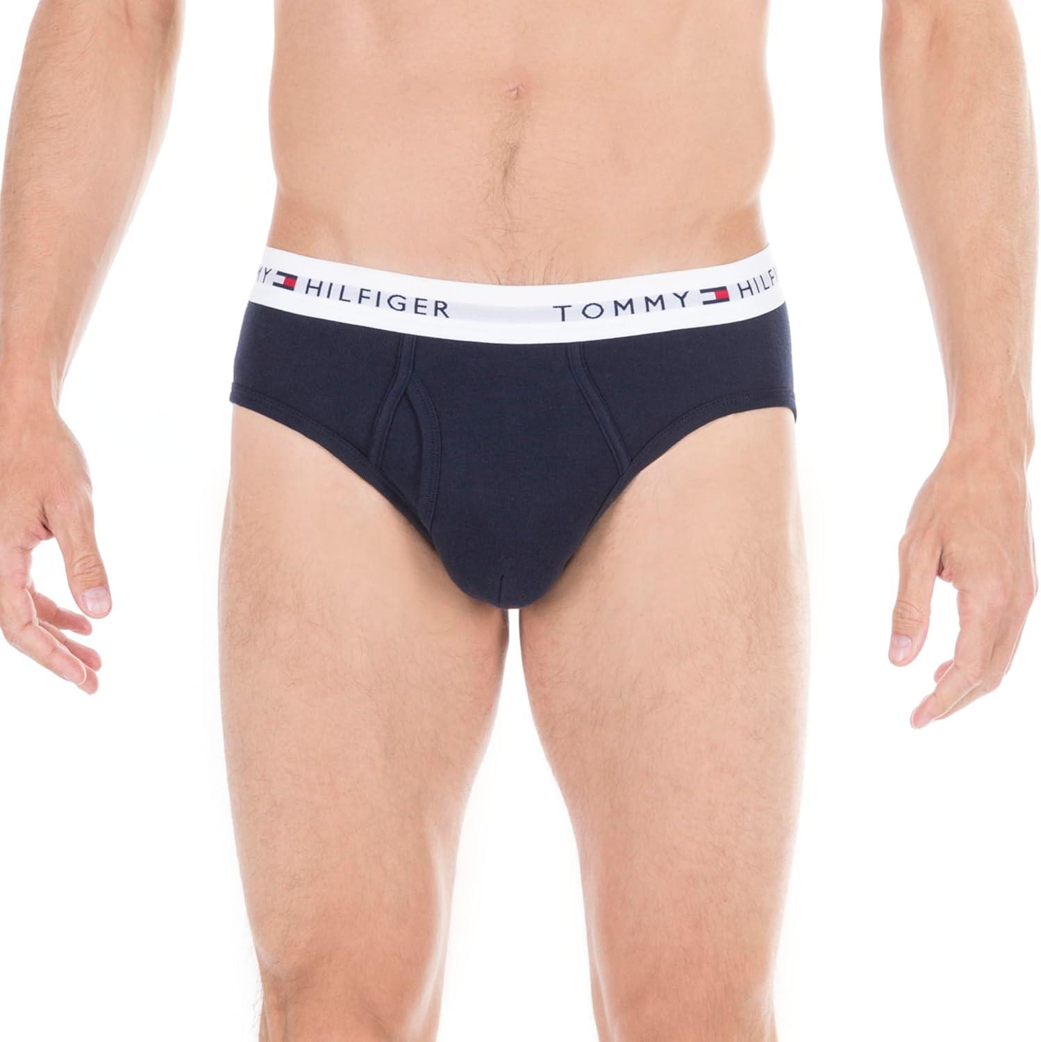 image:imageTommy Hilfiger mens Cotton Classics 4pack Brief2 Navy 2 Grey Heather