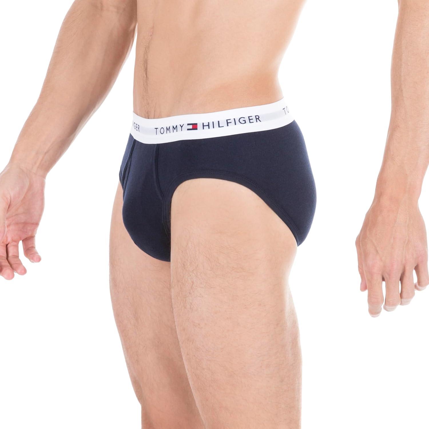 image:imageTommy Hilfiger mens Cotton Classics 4pack Brief2 Navy 2 Grey Heather