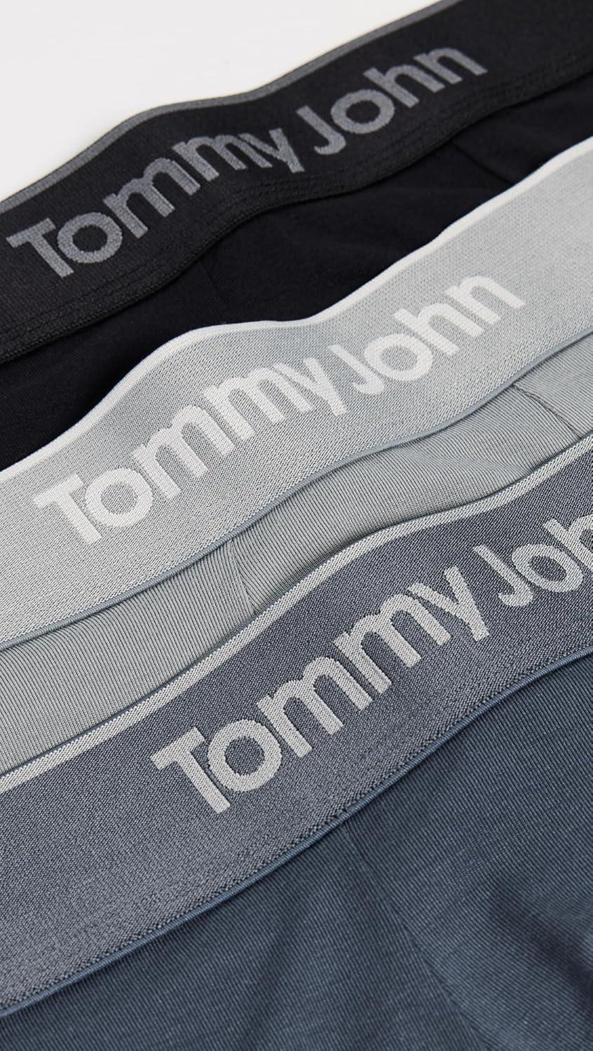 image:imageTommy John mens 3pack Second Skin Modal Boxer BriefBlackTurbulenceMonument