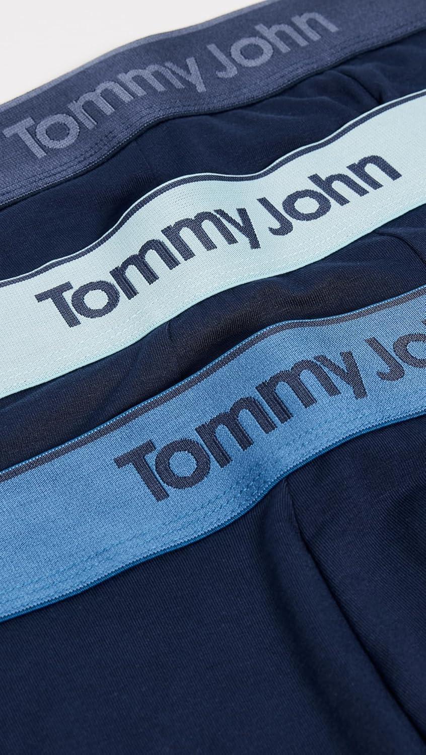 image:imageTommy John mens 3pack Second Skin Modal Boxer BriefDress Blues WHigh Tide Dress Blues and Blue Elixir Wb