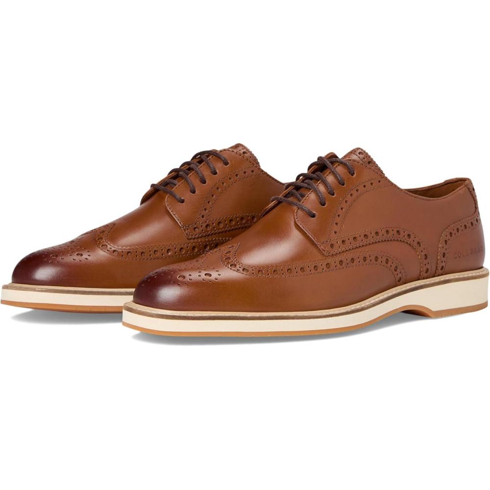 image:imageCole Haan Mens Morse Grand WingtipBritish TanIvoryGum