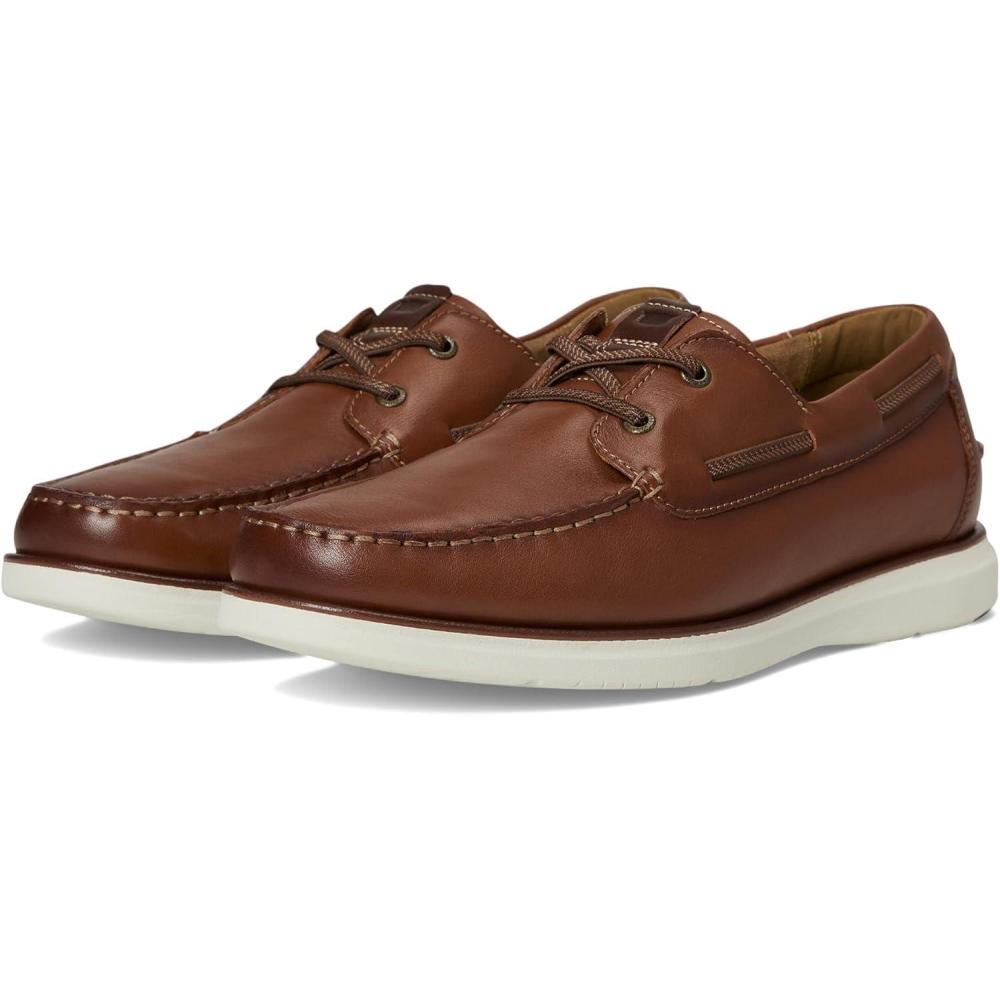image:imageFlorsheim Tropics Moc Toe Elastic Lace Boat Shoe Mens Slip OnCognac