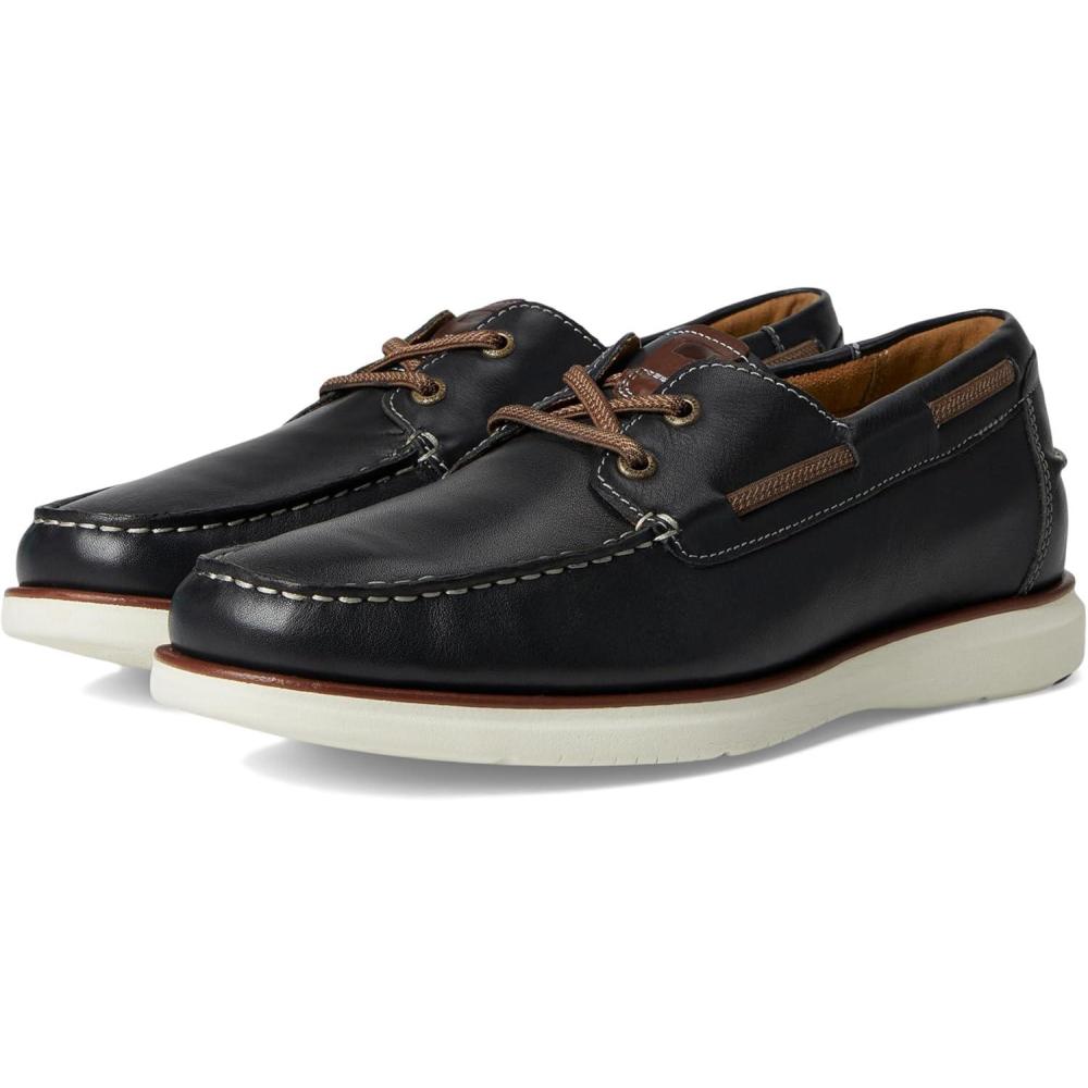 image:imageFlorsheim Tropics Moc Toe Elastic Lace Boat Shoe Mens Slip OnNavy