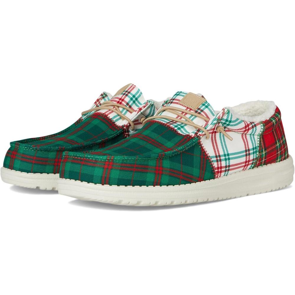 image:imageHey Dude Mens Wally Tri Tartan PlaidGreenWhiteRed