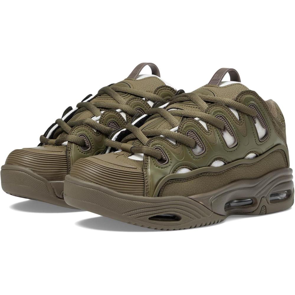 image:imageOsiris Mens D3 2001 Skate ShoeOliveWhite
