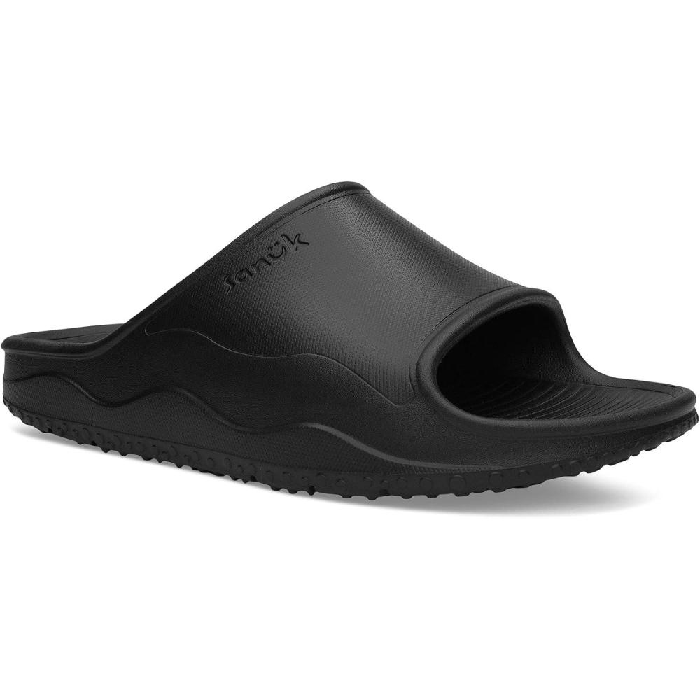 image:imageSanuk Mens Beer Foamie Slide Slides for Men Mens Sandals Beach Sandals Water Friendly ampamp LightweightBlack