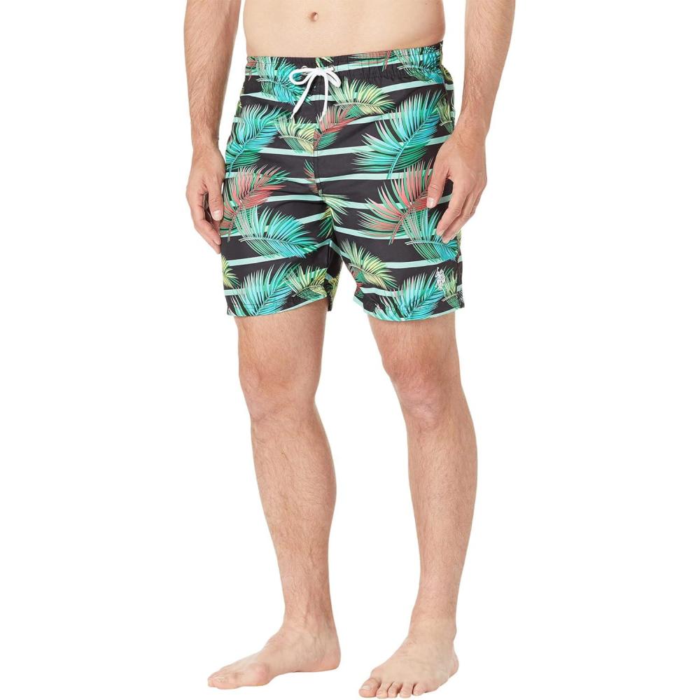 image:imageUS Polo Assn Mens Color Leaf Swim ShortsBlack