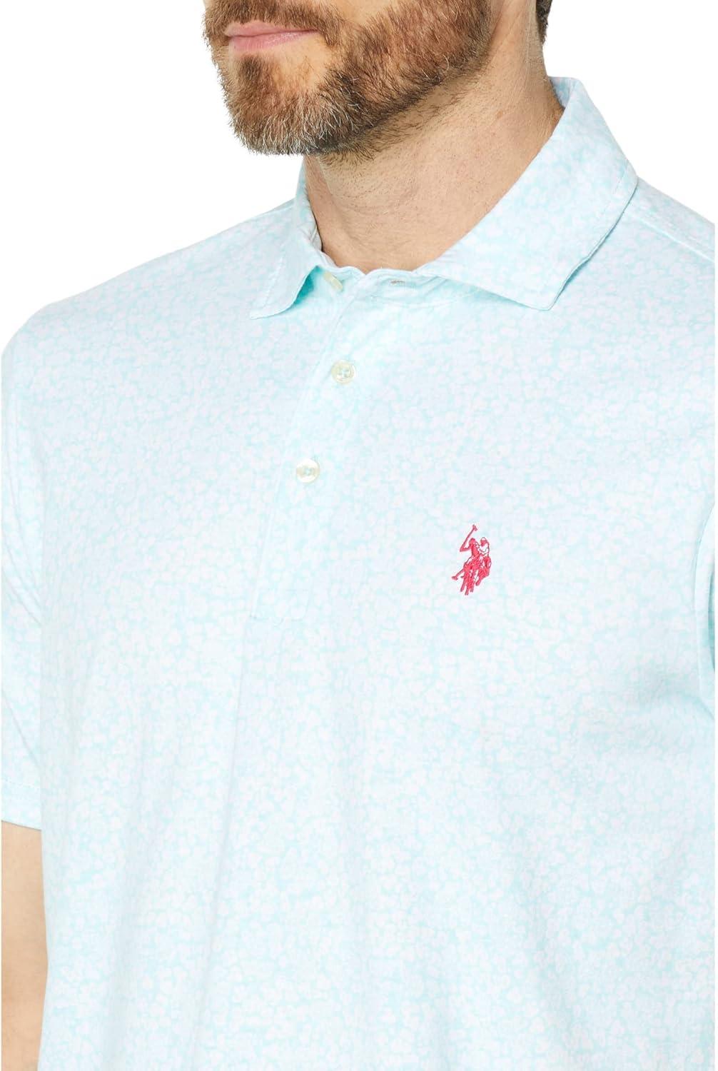 image:imageFLORAL JERSEY POLO SHIRTEasy Turquoise