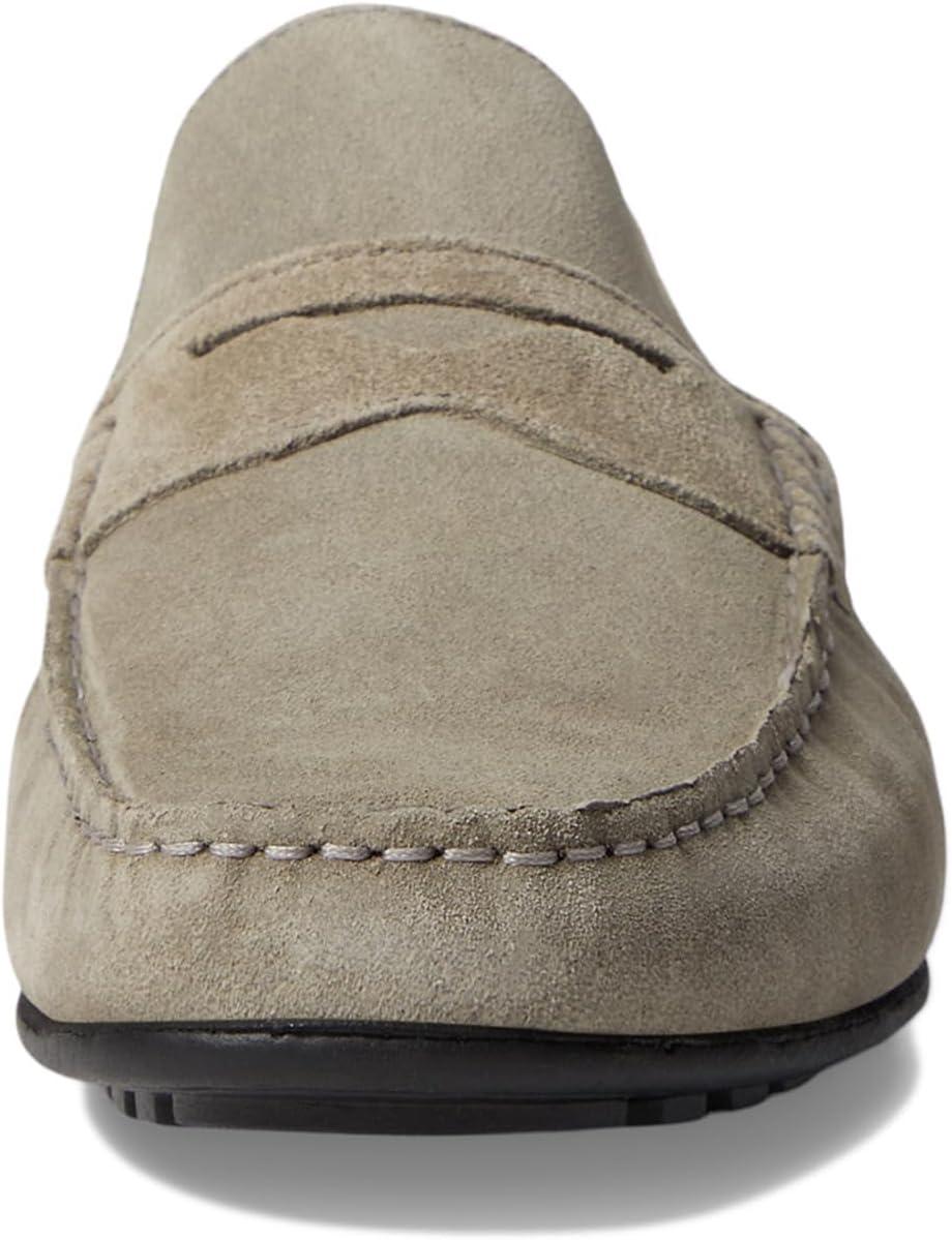 image:imageMens Leather Casual Slip On Penny LoafersGrey Suede