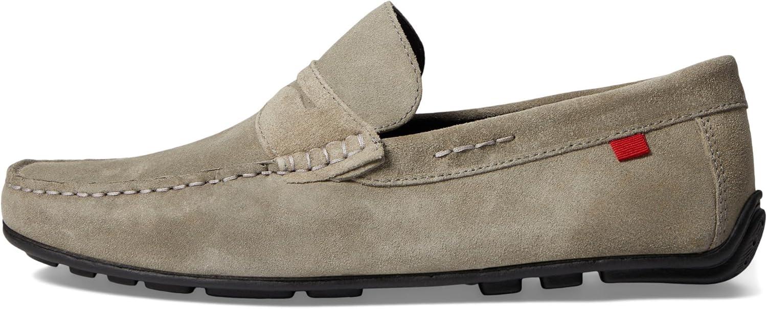 image:imageMens Leather Casual Slip On Penny LoafersGrey Suede