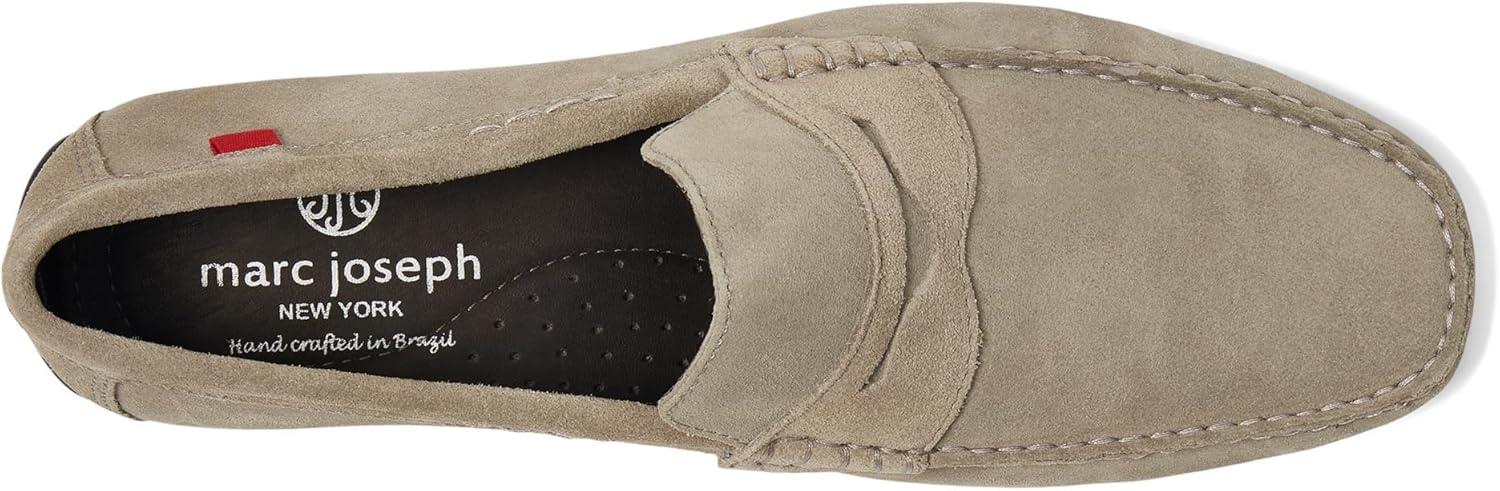 image:imageMens Leather Casual Slip On Penny LoafersGrey Suede