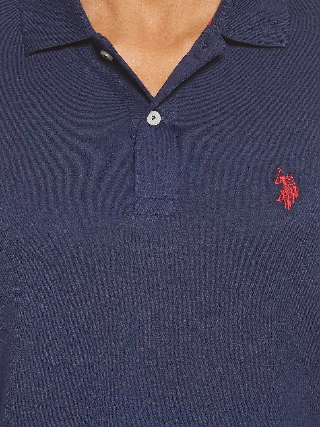 image:imageSOLID INTERLOCK POLO SHIRTClassic Navy