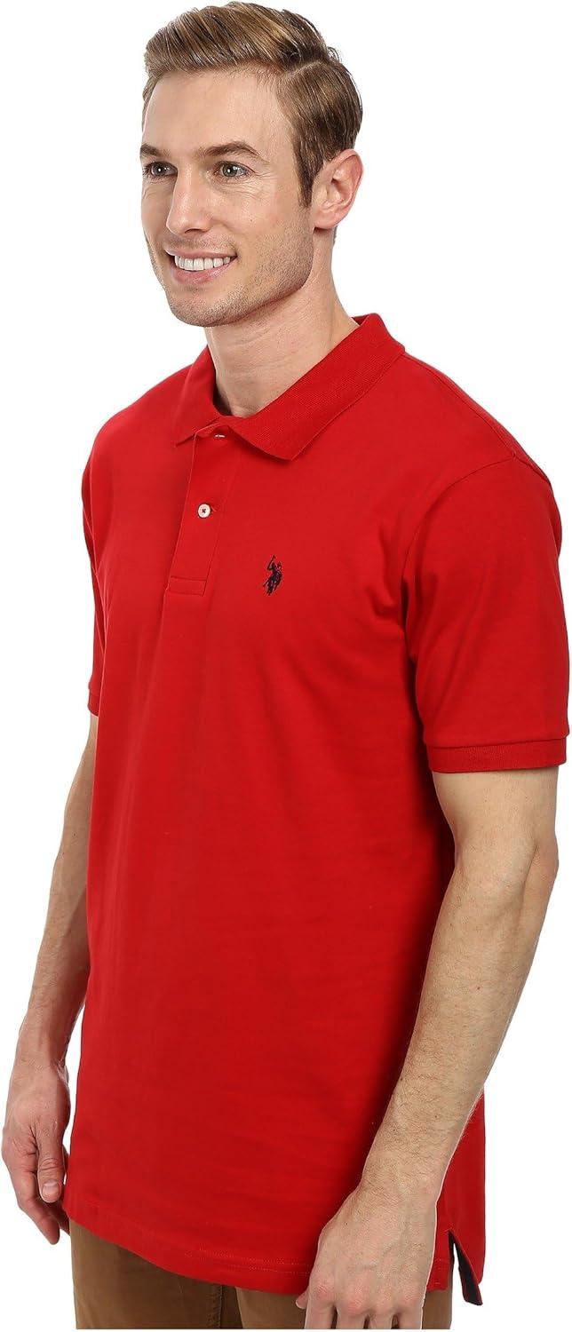 image:imageSOLID INTERLOCK POLO SHIRTEngine Red