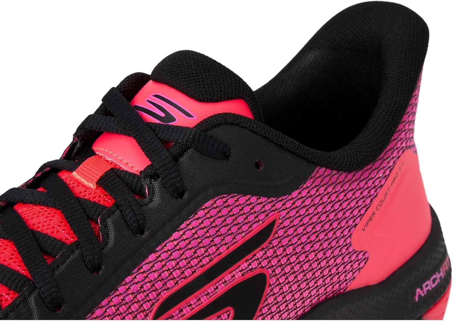 image:imageSkechers Mens Pickleball Viper Court Pro 20 SneakerBlackHot Pink