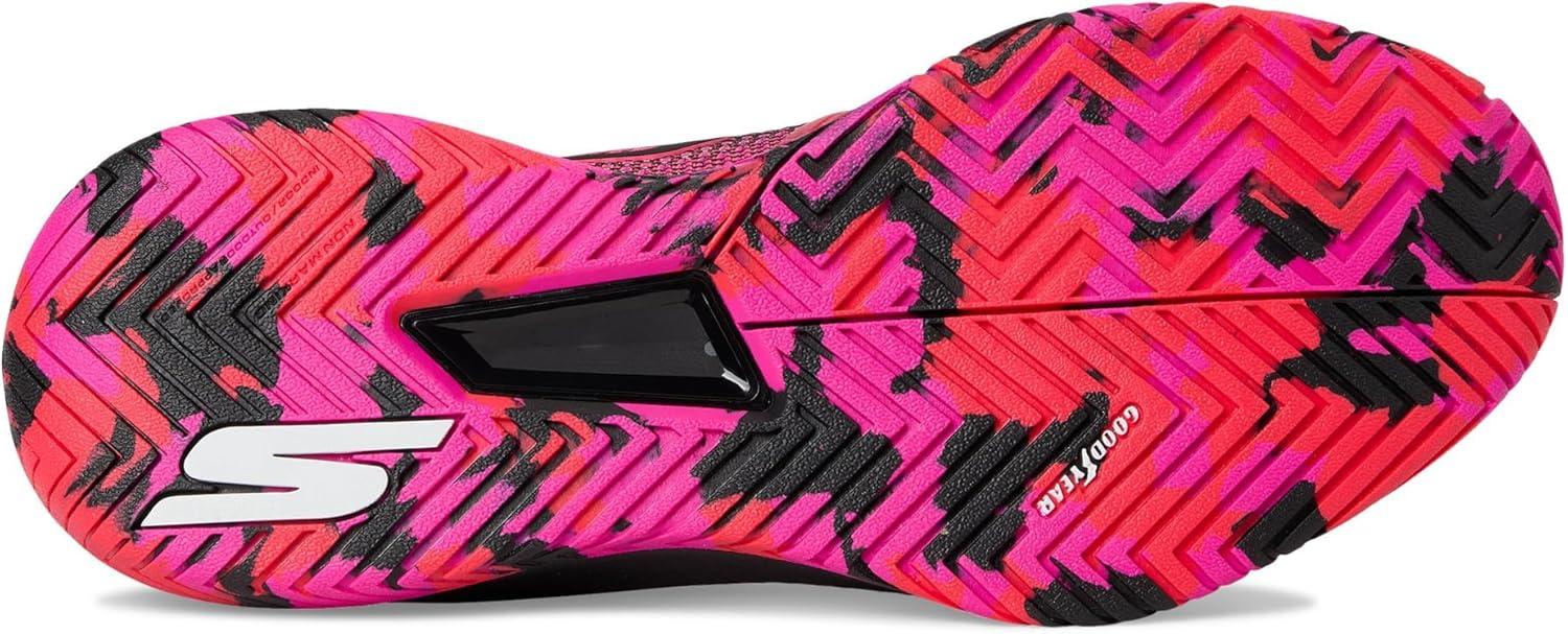 image:imageSkechers Mens Pickleball Viper Court Pro 20 SneakerBlackHot Pink