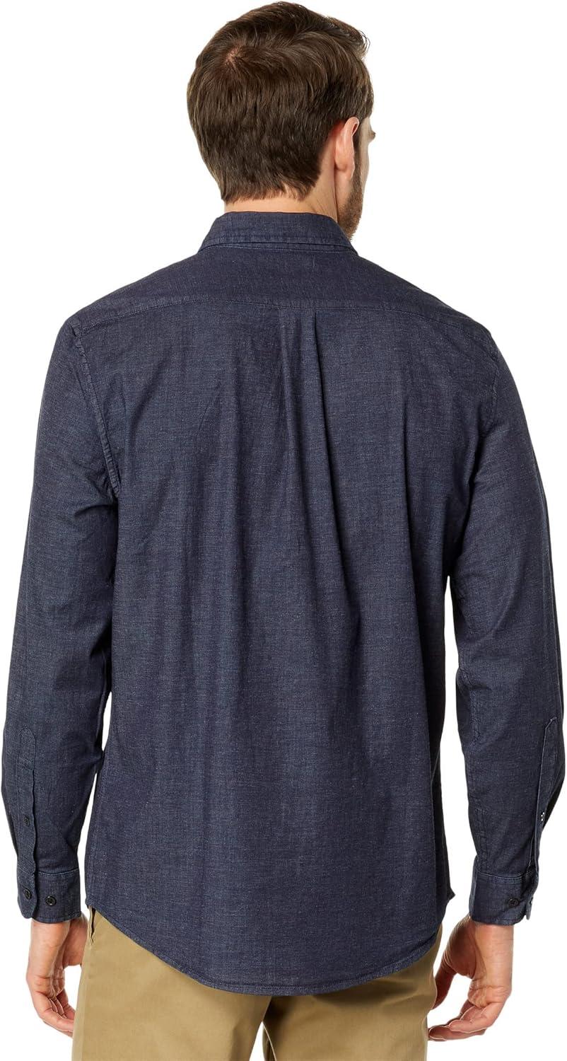 image:imageUS POLO ASSN Long Sleeve Chambray Denim Woven ShirtDark Blue