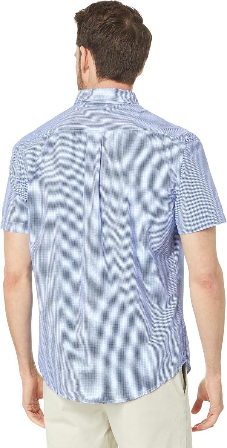 image:imageUS POLO ASSN Short Sleeve CVC YarnDye Poplin Woven ShirtBlue Raft