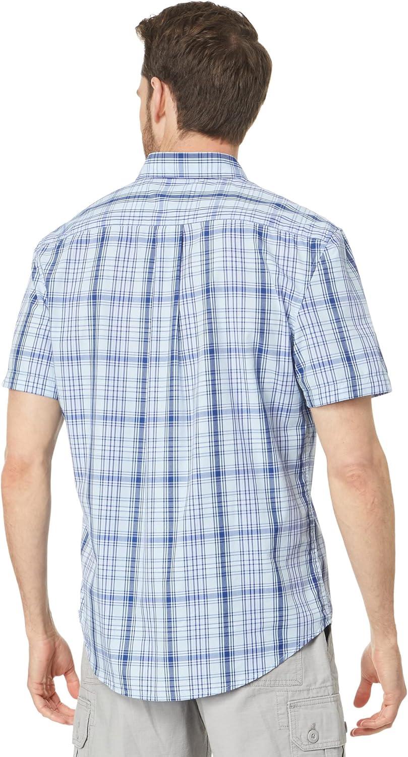 image:imageUS POLO ASSN Short Sleeve CVC YarnDye Poplin Woven ShirtWindsurfer Blue