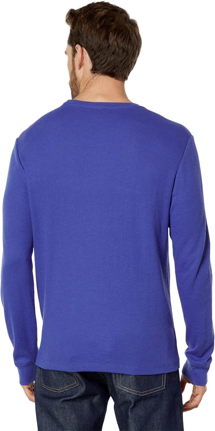 image:imageUS Polo Assn Mens Long Sleeve Crew Neck Solid Thermal ShirtDazzling Blue